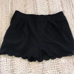 Scalloped shorts